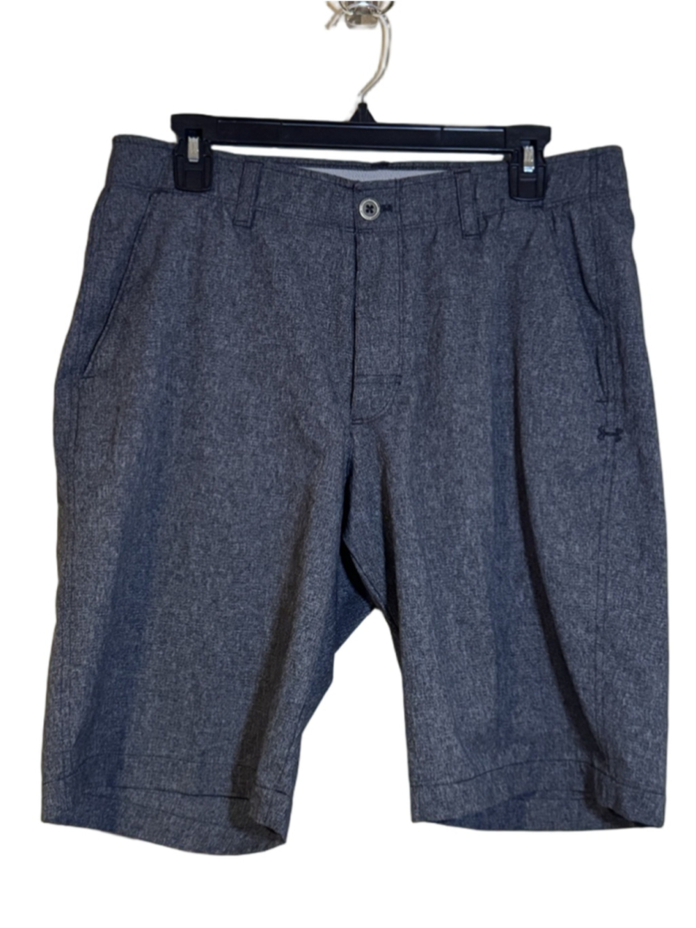 Under Armour Gray Flat Front Shorts Waist 34